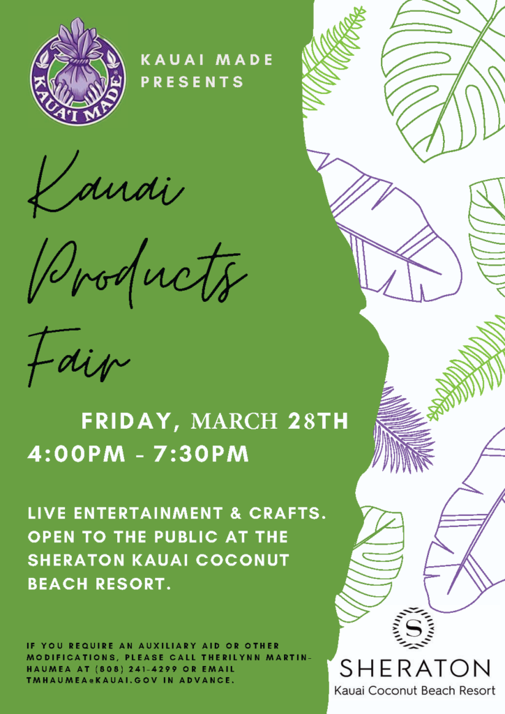 03.28.25 Kauai Products Fair Flyer